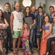 Clockwise, from left: Zoe Lister-Jones, Colin Hanks, James Brolin, Betsy Brandt, Dan Bakkedahl, Niall Cunningham, Thomas Sardoki, Dianne Wiest, Holly J. Barrett, Giselle Eisenberg